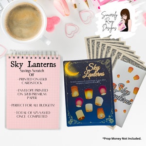 Mystery Savings Scratch Off Challenge with envelope Sky Lanterns