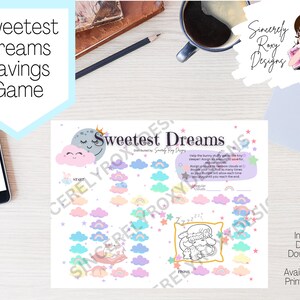 Low Income Savings Challenge Board Game Printable PDF with cash envelope
