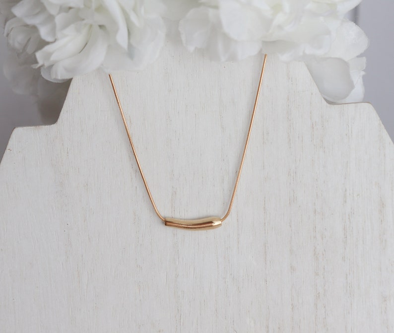 Bar Necklace Statement Bar Pendant Delicate Layering Minimalist Wedding