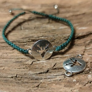 Deer Macramé Bracelet Trachten Jagdfreund