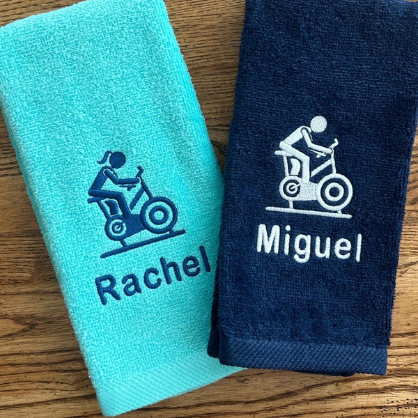 Personalized Towel With Bike Etsy