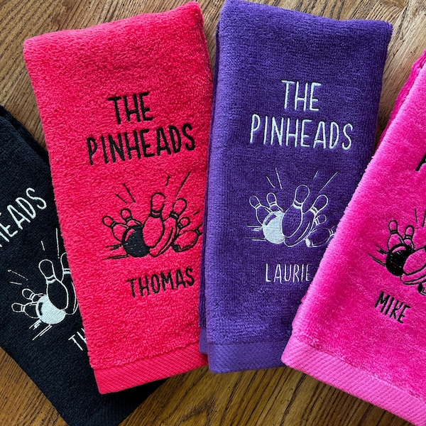 Personalized Bowling Team Towels | Bowling League Towel | Bowling Team Prize|  Bowling Birthday Gift | Bowling Swag