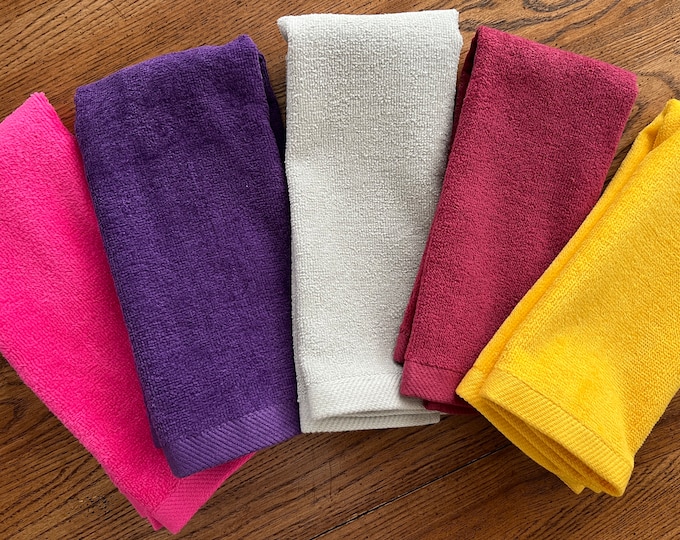 Plush Velour Fingertip Hand Towels Plain 11x18 Hand Towel Blank