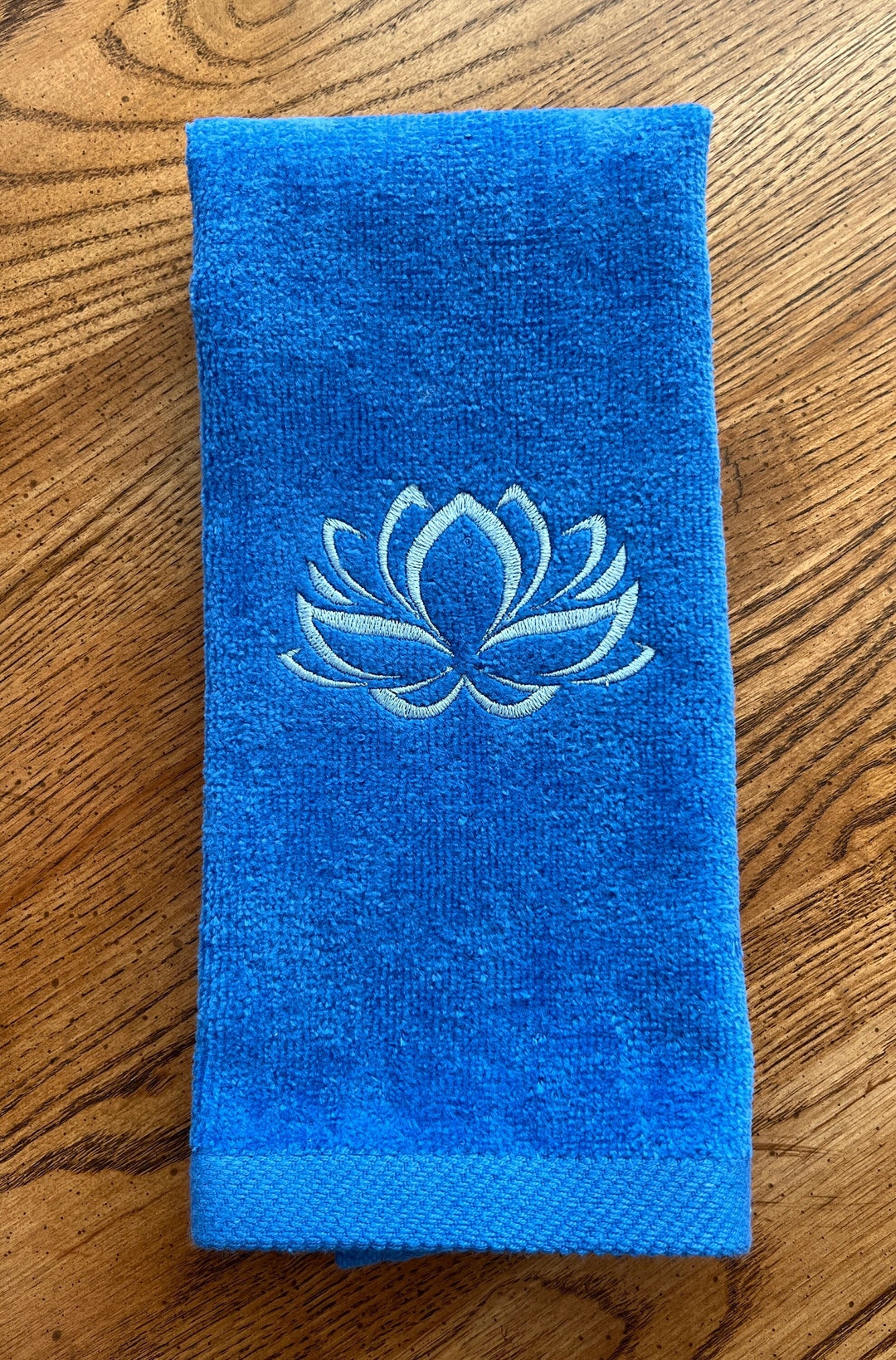 Lotus Flower Fingertip Hand Towel Yoga Flower Hand Towel Etsy