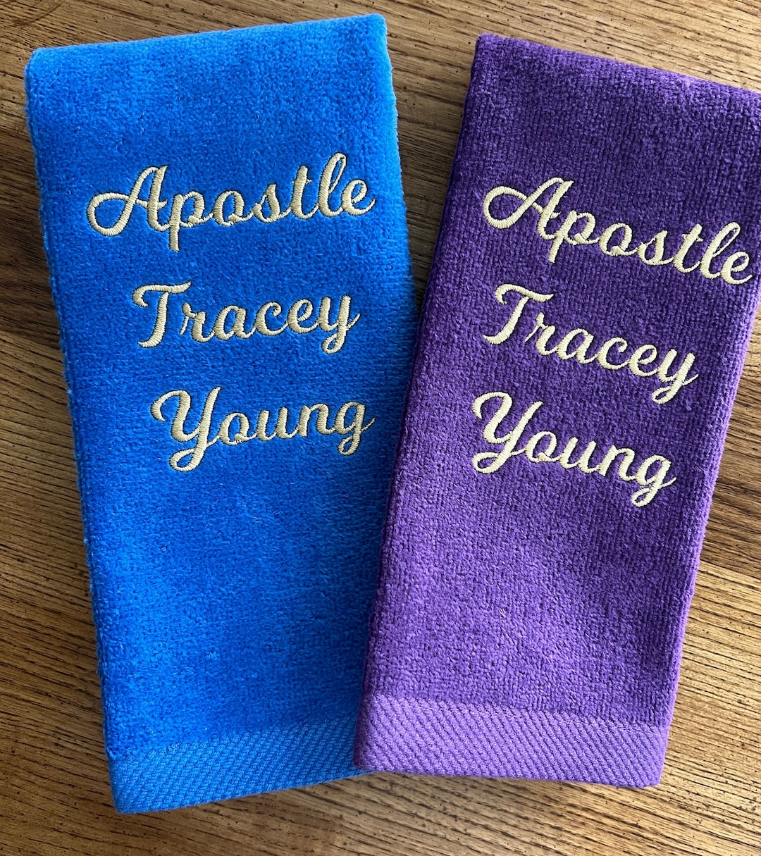 Custom Fingertip Towel 11x18 Personalized Plush Velour Fingertip Hand