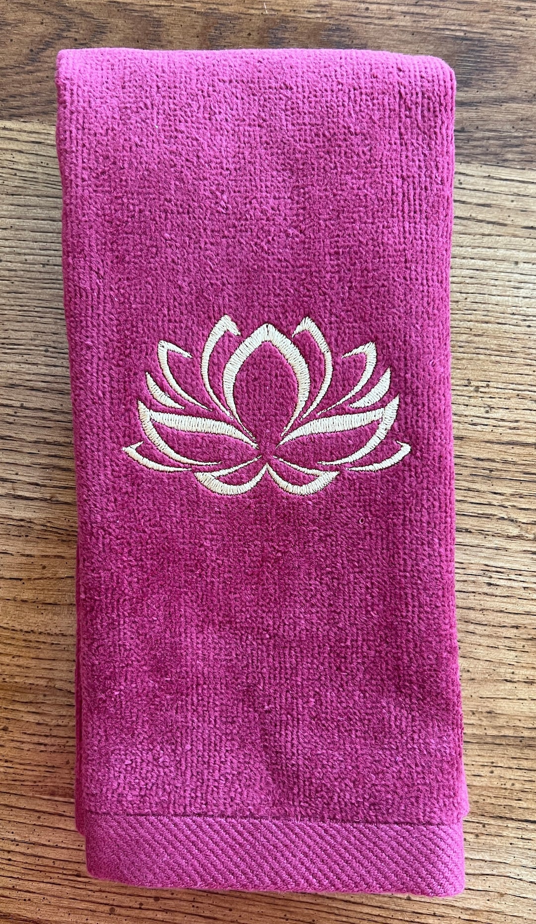 Lotus Flower Fingertip Hand Towel Yoga Flower Hand Towel Embroidered ...