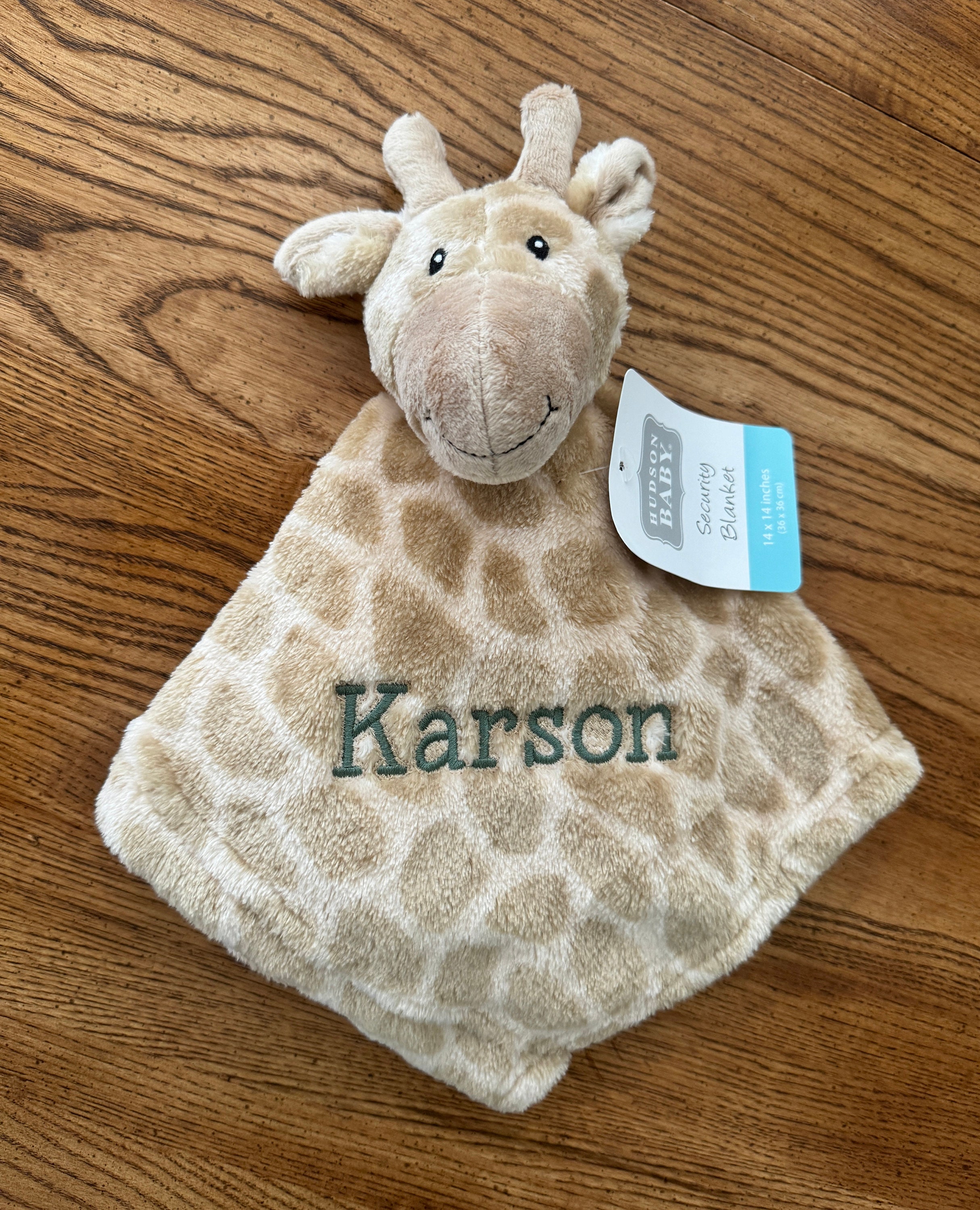 Personalized Baby Giraffe Lovey Baby Security Blanket Giraffe Snuggle Friend Giraffe Lovey Baby Blanket Etsy