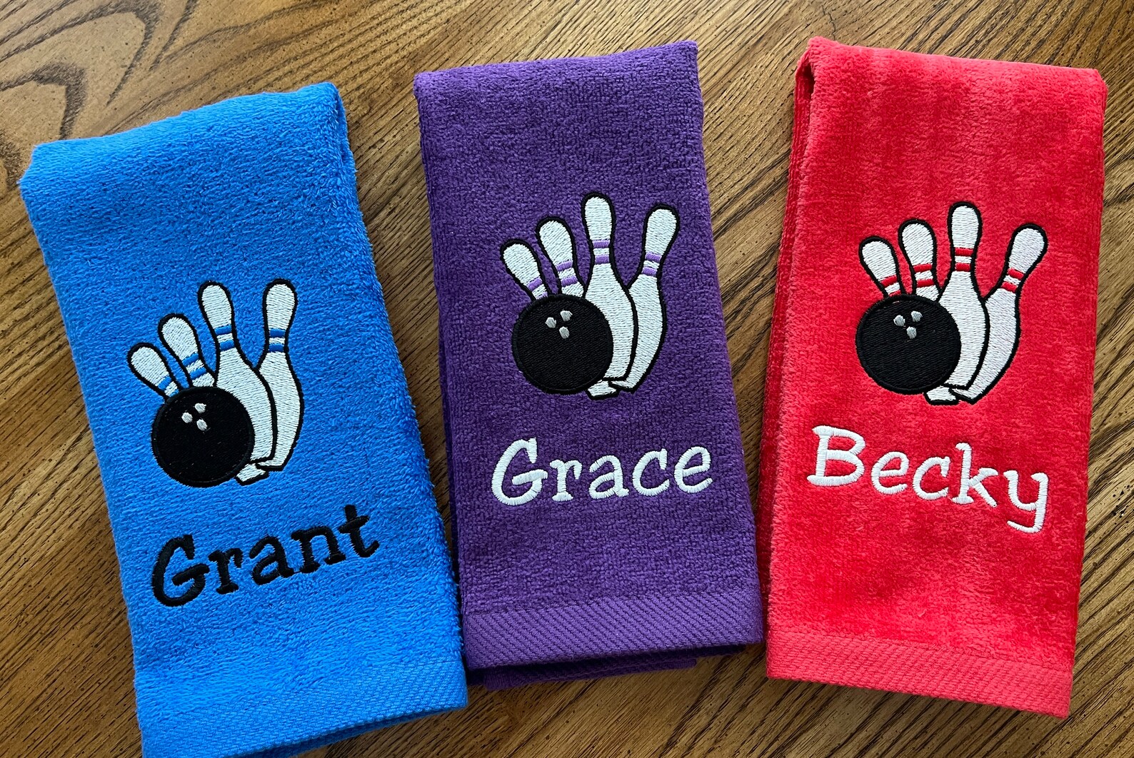 Personalized Bowling Towels Bowling League Towels Bowling Etsy