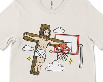 Funny Jesus Meme Tee, Offensive Religious Shirt, Atheist Tshirt, Jesus Basketball