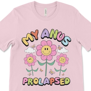 My Anus Prolapsed, Funny and Offensive Shirt, Dark Humor Shirts, Funny Meme Shirts, Inappropriate T Shirts, Crude Humor Tshirts, Rude Tees