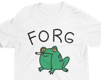 Forg Funny Frog Meme Shirt: Sarcastic Ironic Novelty Tee
