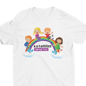 Rainbow Ketamine Meme Shirt: Ironic Rave Festival Tee