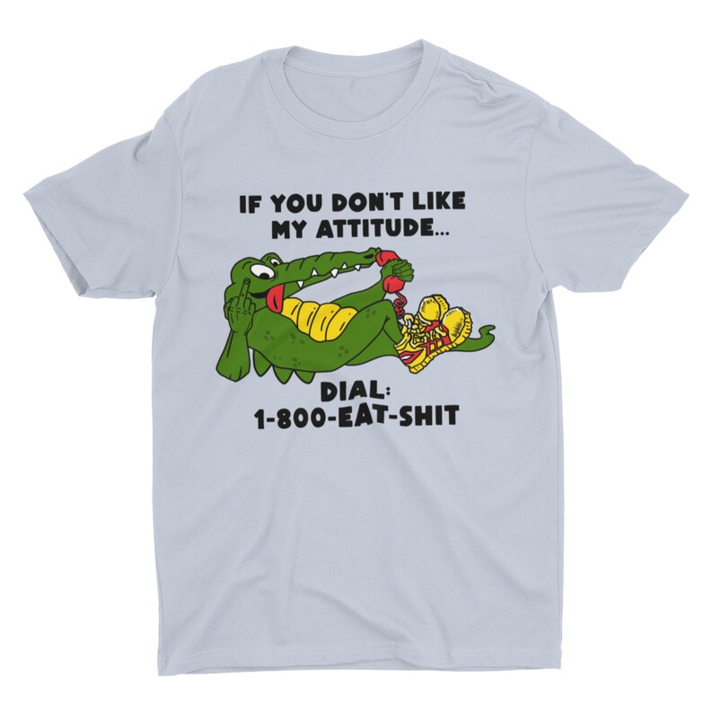 面白い失礼なシャツ、不適切なミームTシャツ、ブラックユーモアシャツ、1-800-EAT-SHIT 画像 5