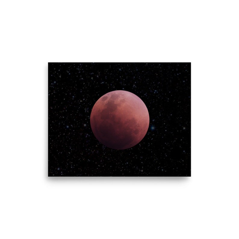 Lunar Eclipse Print - Etsy