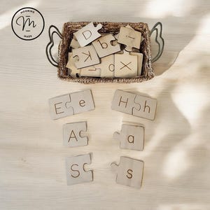 Casse-tête avec lettres majuscules et minuscules