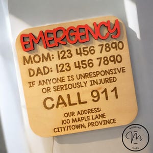 緊急連絡先マグネット 911 在宅 ベビーシッター 電話番号 安全第一 ご両親へのギフト CPR 応急処置 警察マグネット 消防 EMS サイン
