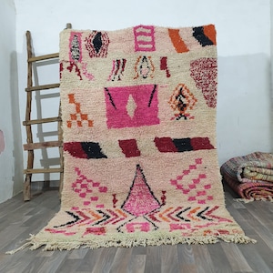 Moroccan rug white , Solid white rug , Custom moroccan rug , Wool Berber rug , Beni ourain rug , Handmade rug , Moroccan area rug