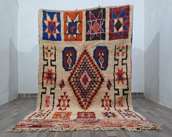 Benutzerdefinierte wunderschöne Teppich, bunter Wollteppich, Berber bunter Teppich, authentischer marokkanischer Teppich, Berber Wollteppich, handgewebter Teppich
