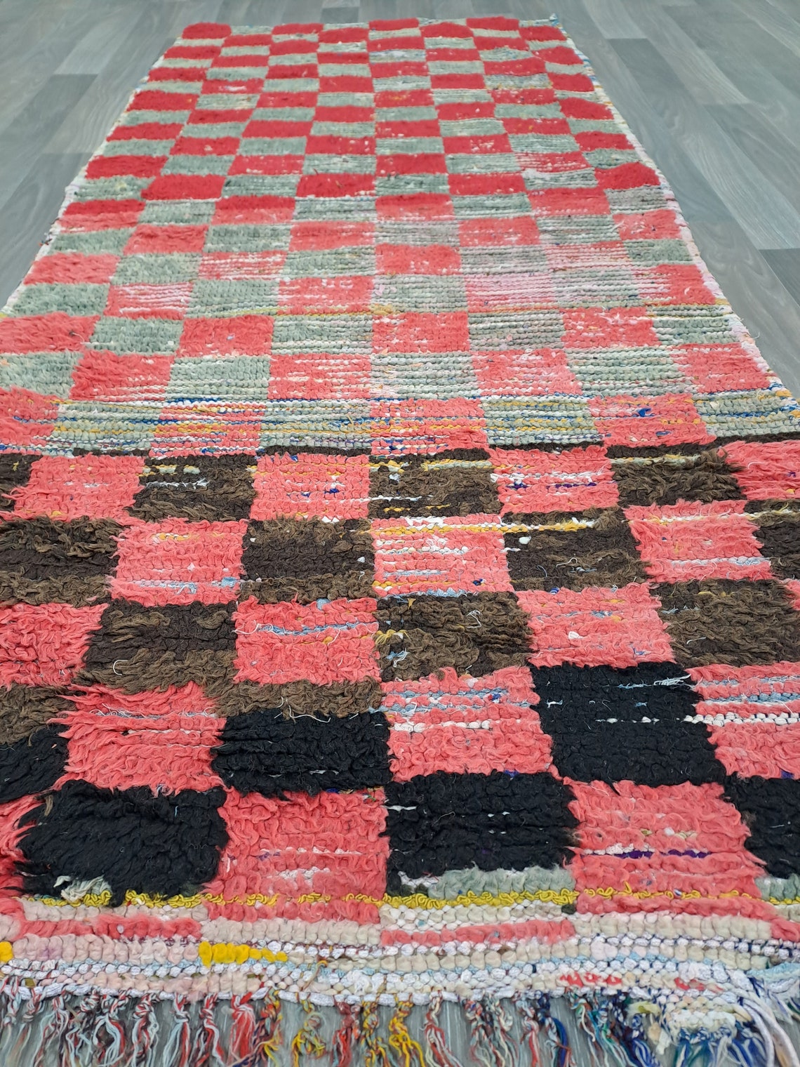 6x2ftmoroccan Unique Carpetvintage Art Deco Rugthe Rarest Moroccan