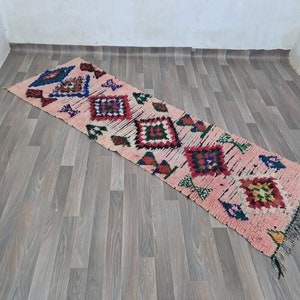 Authentic Moroccan Azilal rug, Handmade Wool rug, 8x3 cm, Area rug, Azilal rug, Berber Carpet, Floor rug,