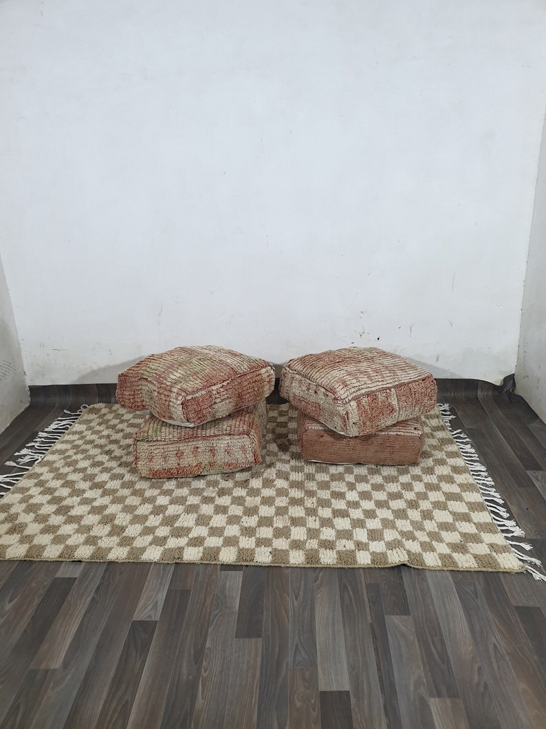 MoroccanShopHandmade Kilim Pouf