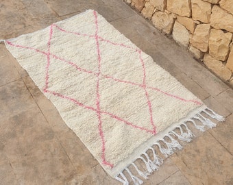 Authentic Beni ourain rug , Moroccan rug , Ivory rug, handmade rug , Authentic Moroccan rug , Custom moroccan rug , Morocco rug