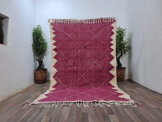 手織りモロッコベルベルラグ：ボヘミアンウールキリム - Etsy 日本