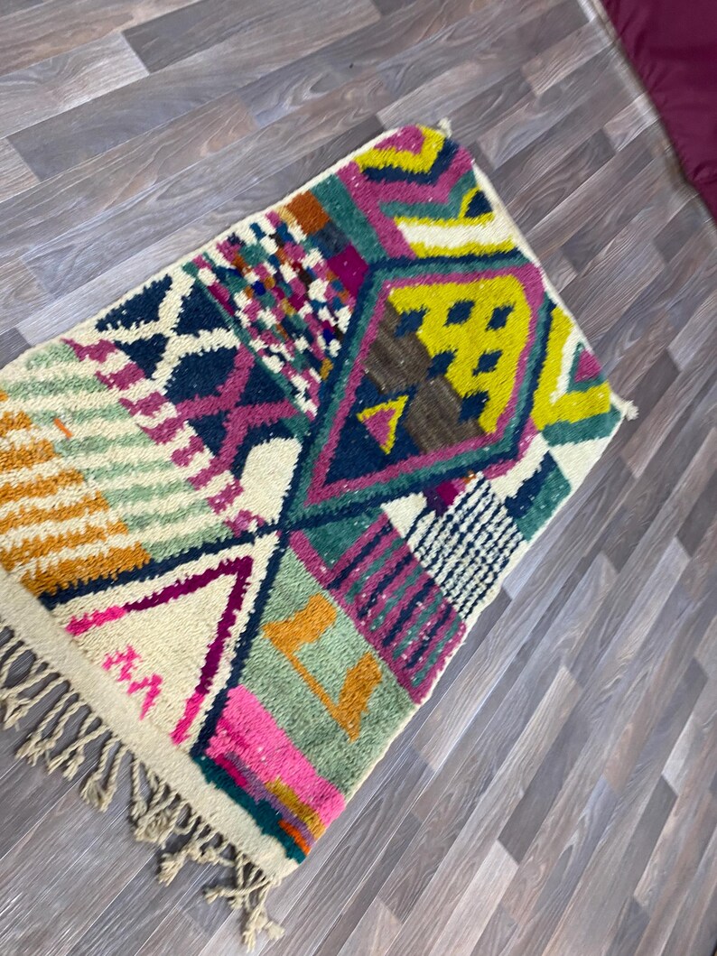 Home and Living, Moroccan Colorful Rug, Custom Rug, Washable Rug, Home