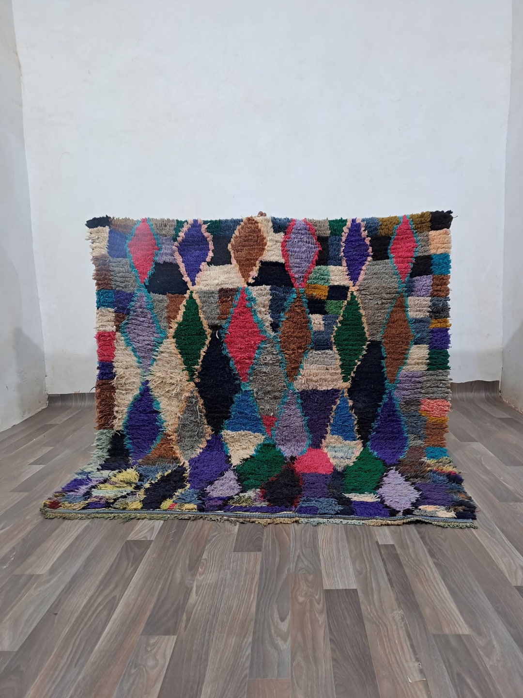 Berber Rug Pattern Berber Wool Rug: Moroccan Handmade Flatweave (checkerboard Pattern) - Etsy