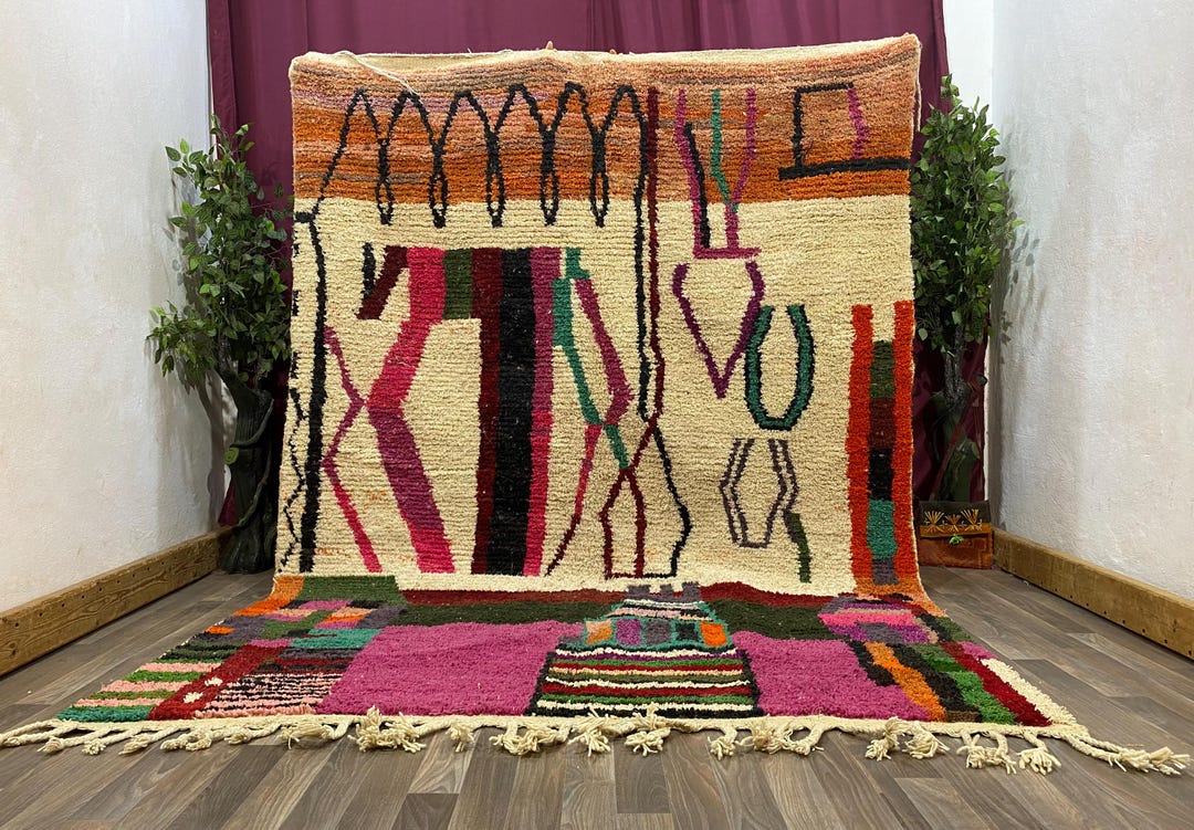 CUTE BENIOURAIN RUG, Barbie Pink Rug, Custom Moroccan Rug , Barbie Pink ...
