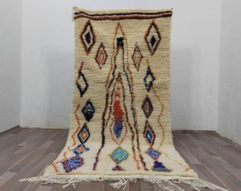 Hand-Knotted Beni Ourain Rug: Moroccan Wool Berber Rug