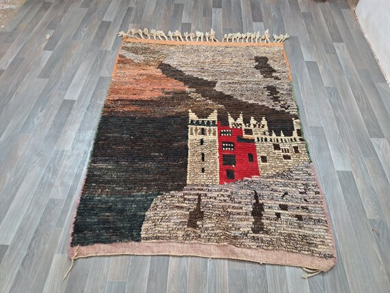 Custom Wool Rug: Handmade Moroccan Berber Bohemian Rug