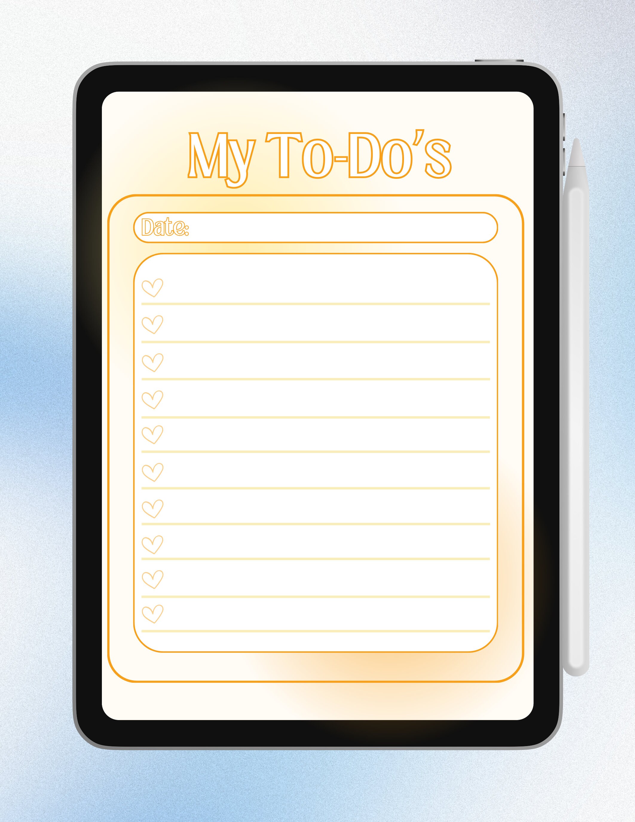 Digital To-do List Digital Planner Download - Etsy