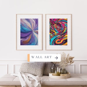 Vibrant Abstract art painting, wall prints, wall painting, colorful art pieces, digital download for modern home decor