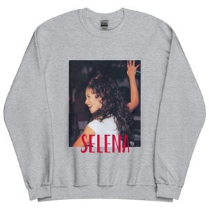 Selena quintanilla sweatshirt graphic sweatshirt with music star vintage style shirt Selena quintanilla icon shirt gift for Selena lovers