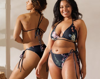 Bikini string fleuri