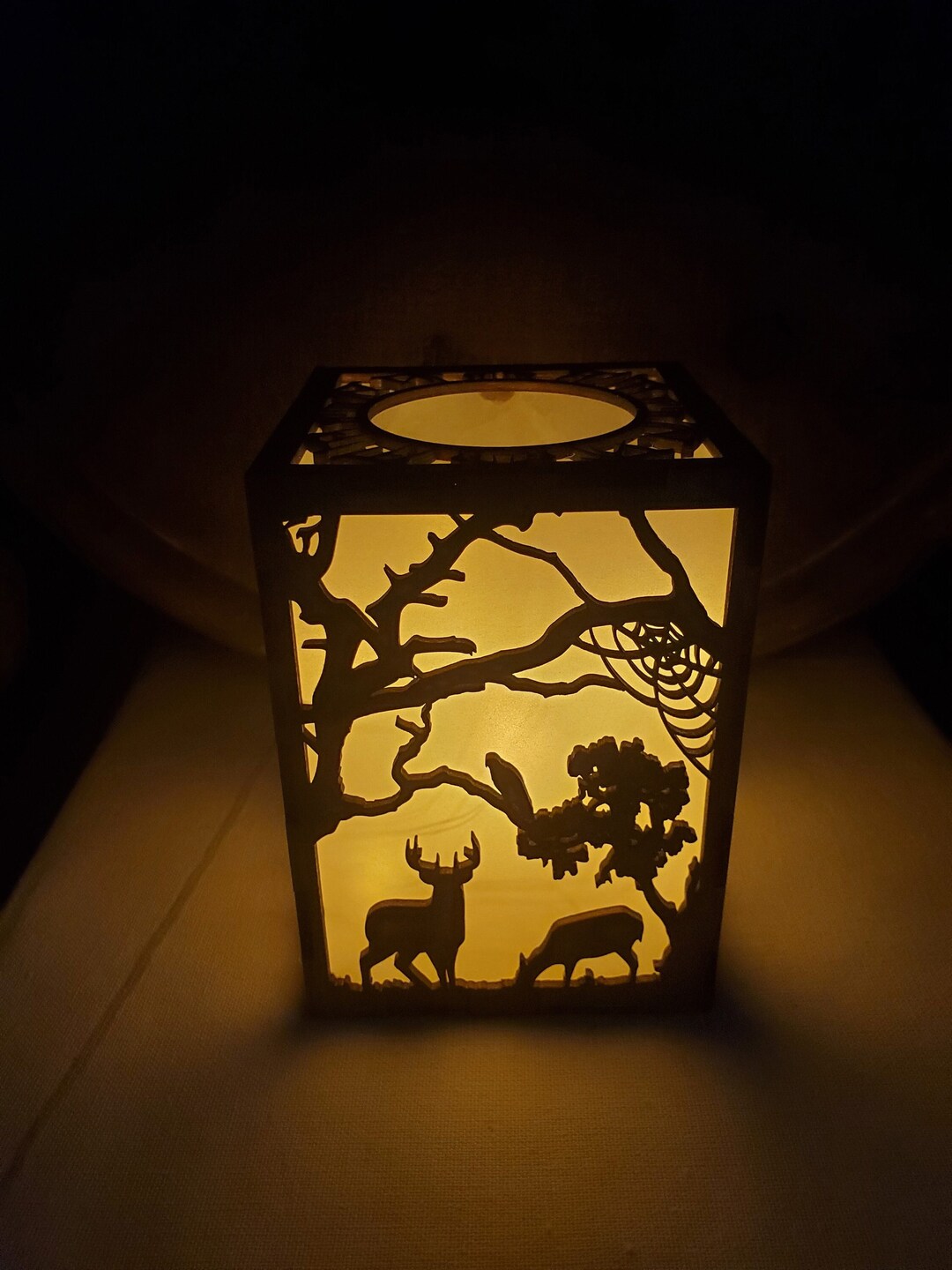 Wooden Night Light Box Childs Night Light Wooden LED Light Etsy