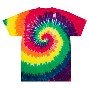 Oversize'owa koszulka tie-dye, spersonalizowana haftowana koszulka tie-dye, spersonalizowana koszulka tie-dye, spersonalizowany tekst lub koszulka z logo