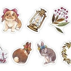 100 Hasen Sticker | Oster Aufkleber | Laptop Sticker | Tier Sticker