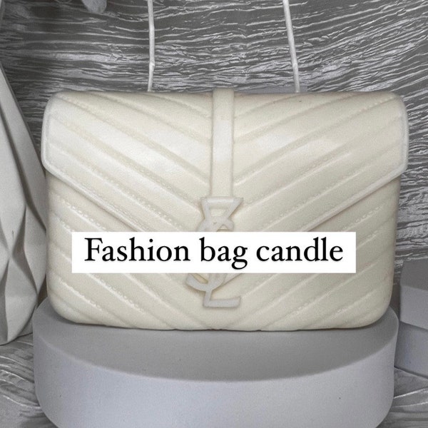 Large Fashion bag candle/ designer bag candle/ fashion candle/ interior deco