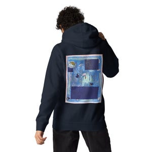 Abstract Art Hoodie – Artist-Designed Unisex Sweatshirt | Wearable Art | Unique Painter Print | Streetwear Gift for Art Lovers