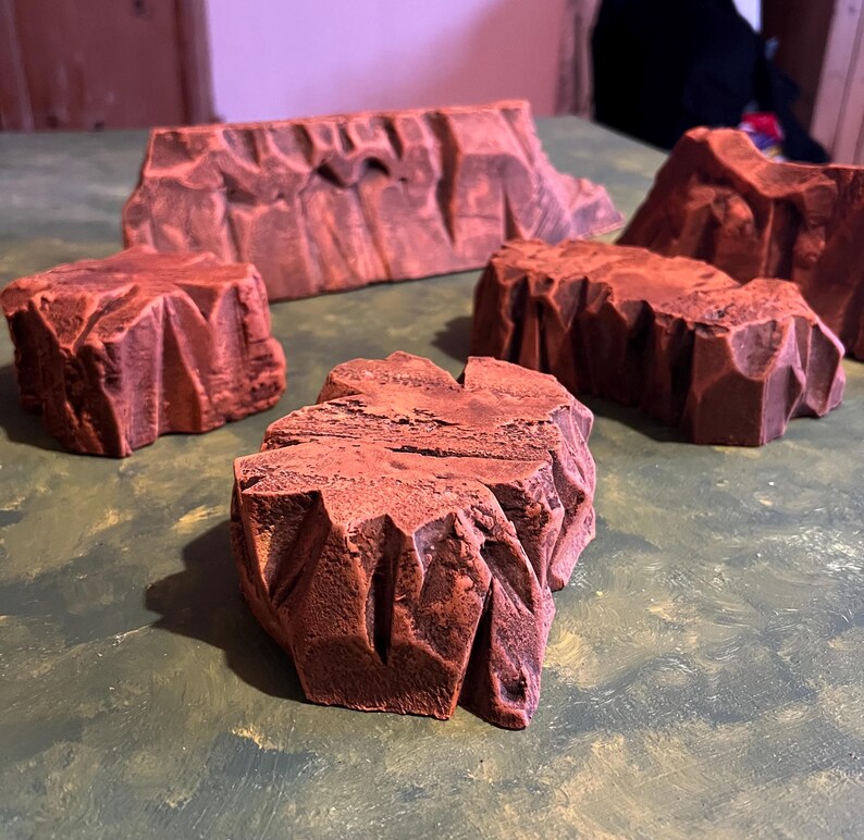 Rust/desert Style Scatter Terrain Set - 28mm Wargaming Scenery for ...