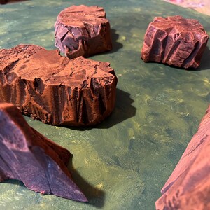 Rust/desert Style Scatter Terrain Set - 28mm Wargaming Scenery for ...