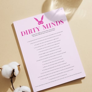 Despedida de soltera digital DIY: Mentes sucias, Búsqueda del tesoro, Despedida de soltera, Juegos de despedida de soltera, Noche de chicas, Descarga instantánea en Canva