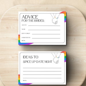 Hochzeitskarte für Bräute | Lesbische Hochzeit | Lesben Tipps | Hinweise für Braut | Gay-Hochzeit | Heiratsempfehlung | Sofortdownload | Canva bearbeiten