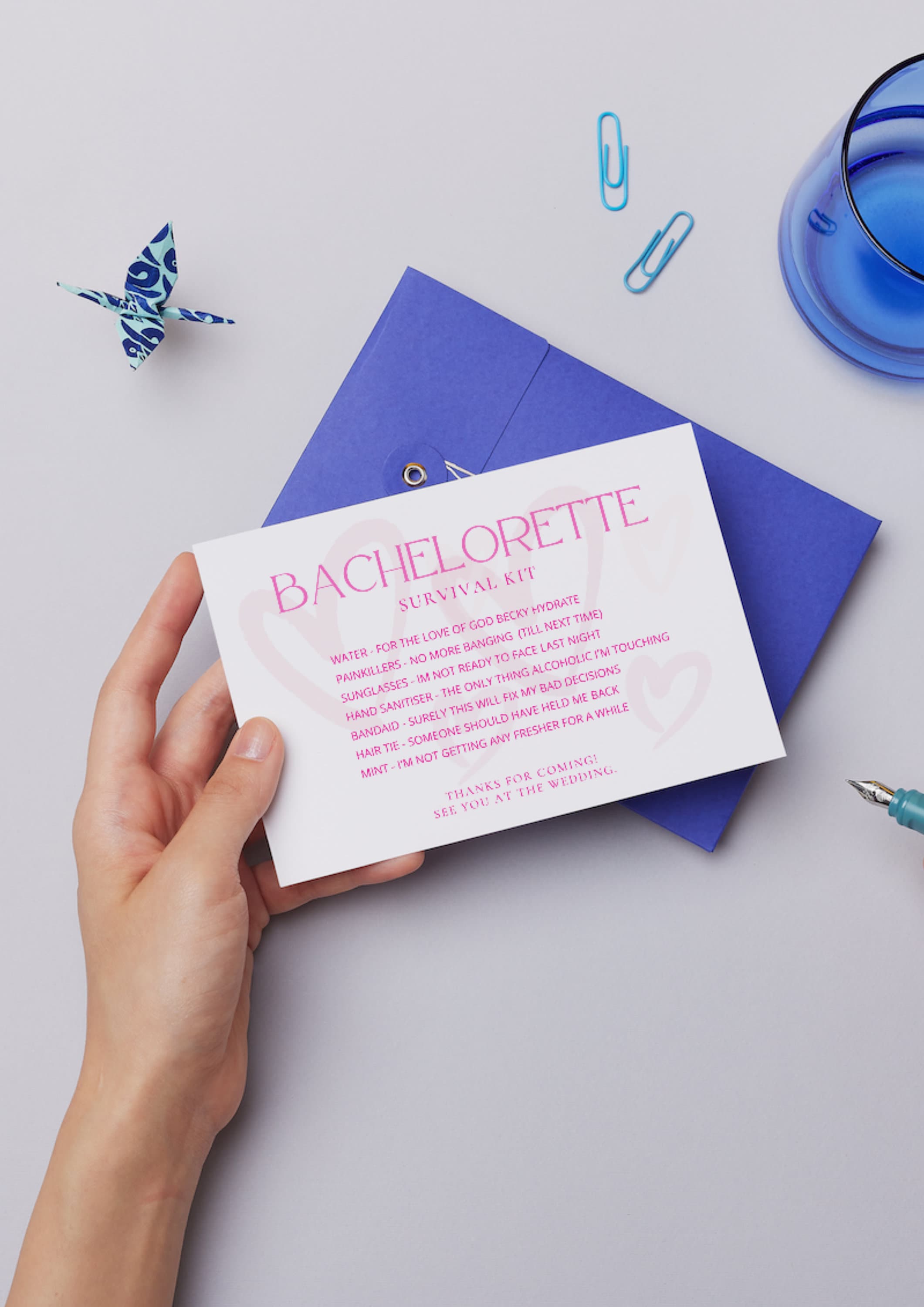 Digital DIY Bachelorette Survival Kit Card Hangover Kit Card - Etsy
