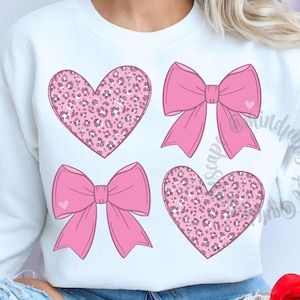 Valentijnsdag shirtontwerp, Valentijn png, girly Valentijnsdag png, coquette Valentine png, valentijnsharten, coquette strikken, xoxo, sublimatie