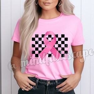 Breast Cancer Awareness Ribbon, Breast Cancer Png, Retro Pink Ribbon Png, Breast Cancer Shirt Design, Digital Download