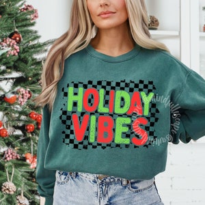 Winter Png, Girly Christmas PNG, Holiday Vibes, Christmas Shirt Design, Cozy Season, Sublimation Download, DTF, Checkered File