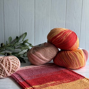 Printed Merinocot yarn, Lana Gatto yarn, merino wool yarn, merino wool yarn blend, cotton yarn blend, merino cotton blend, gift for knitters